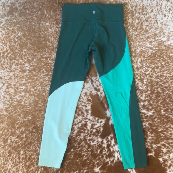 Athleta Elation 78 Tights Leggings Asymmetrical High Waisted - Picture 9 of 11